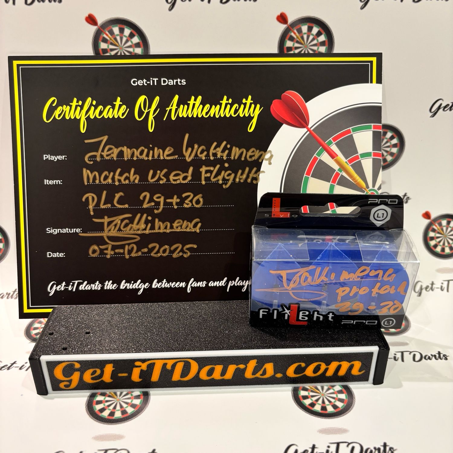 Jermaine Wattimena match used flights PC 29&30