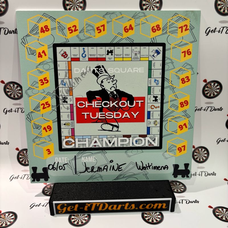 Cardboard checkout Tuesday, Signed by Jermaine Wattimena 