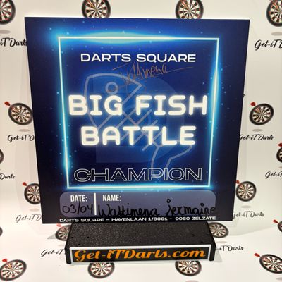 Cardboard Friday Big Fish Battle, Signed by Jermaine Wattimena 