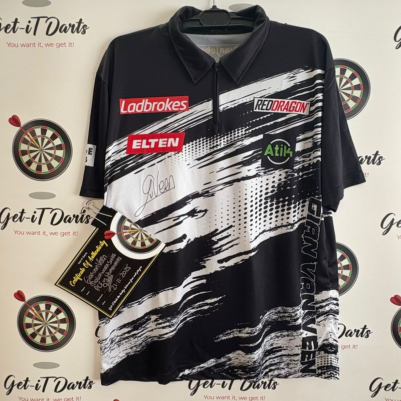 Gian van Veen match used shirt vs Luke Humpfries PCF 2025