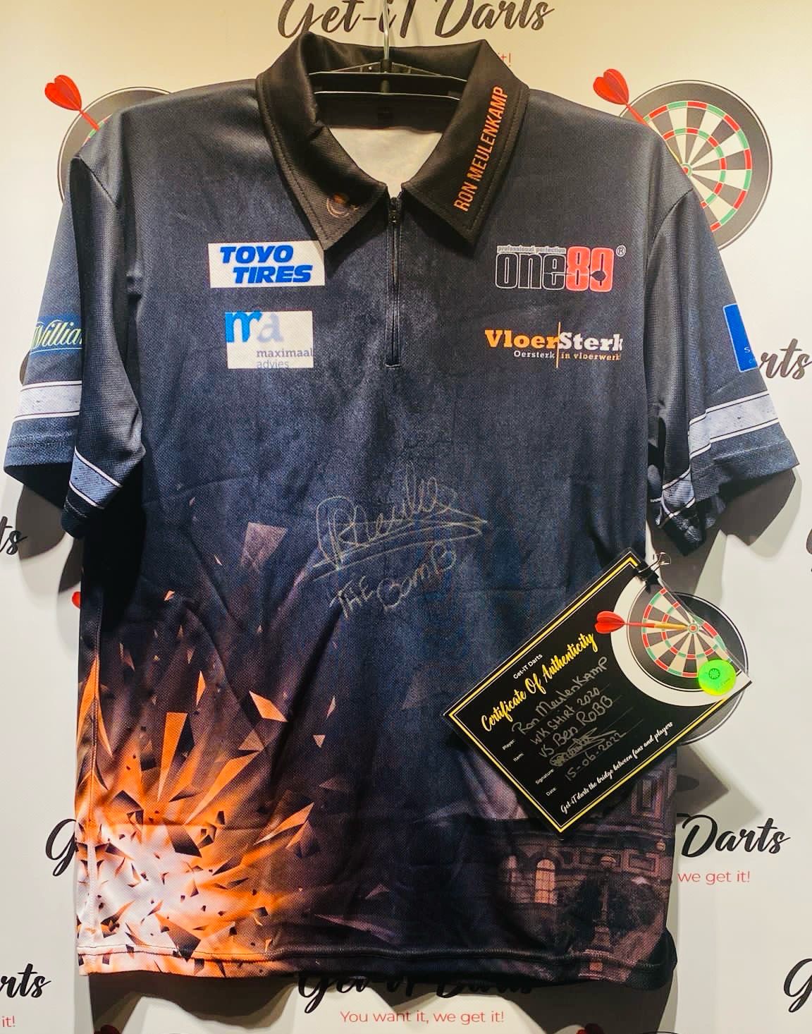 Ron Meulenkamp Match Used Shirt WC 2020 vs Ben Robb