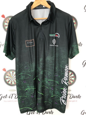 Brian Raman Shirt Green Not Signed Brian Raman Shirt Green Not Signed
