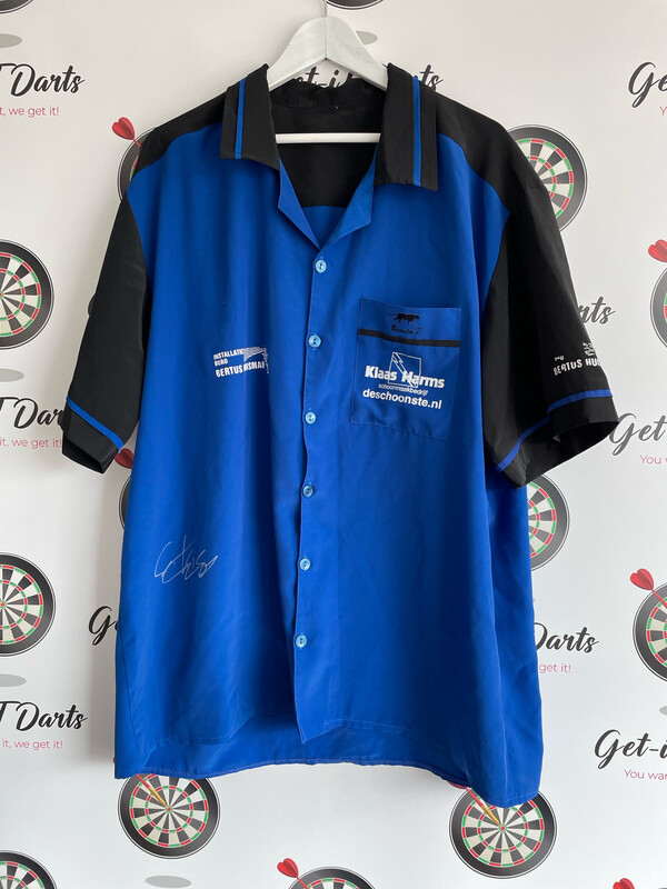 Match used shirt by Christian Kist blue