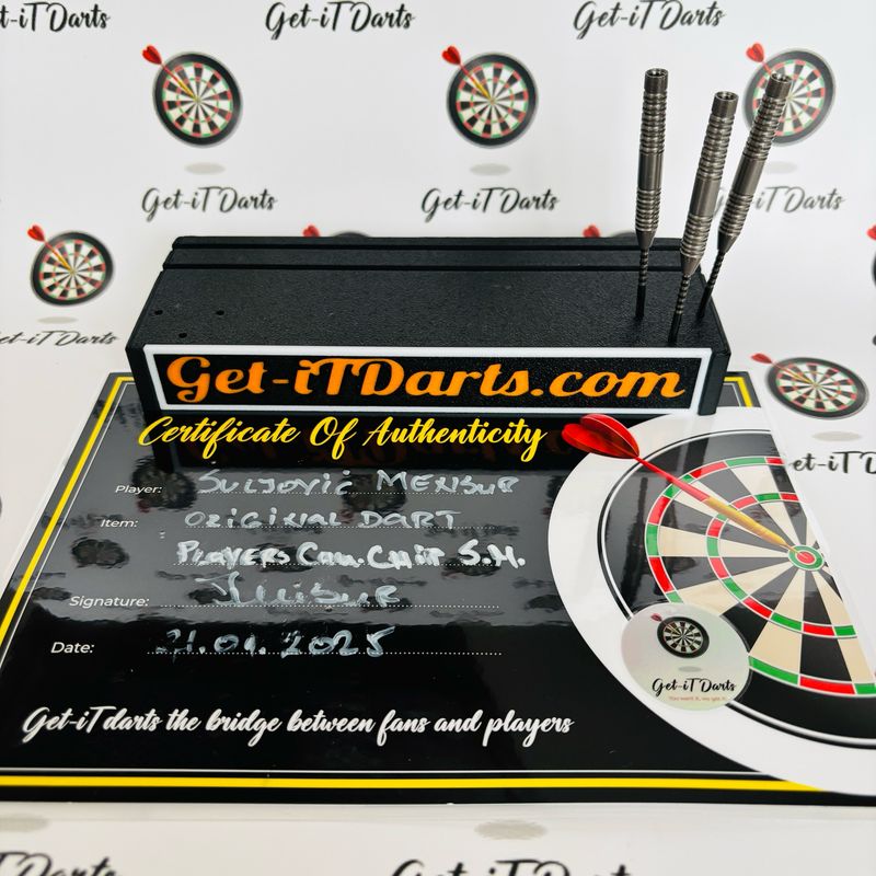 Mensur Suljović match used darts Player Championships Semi Final 2017