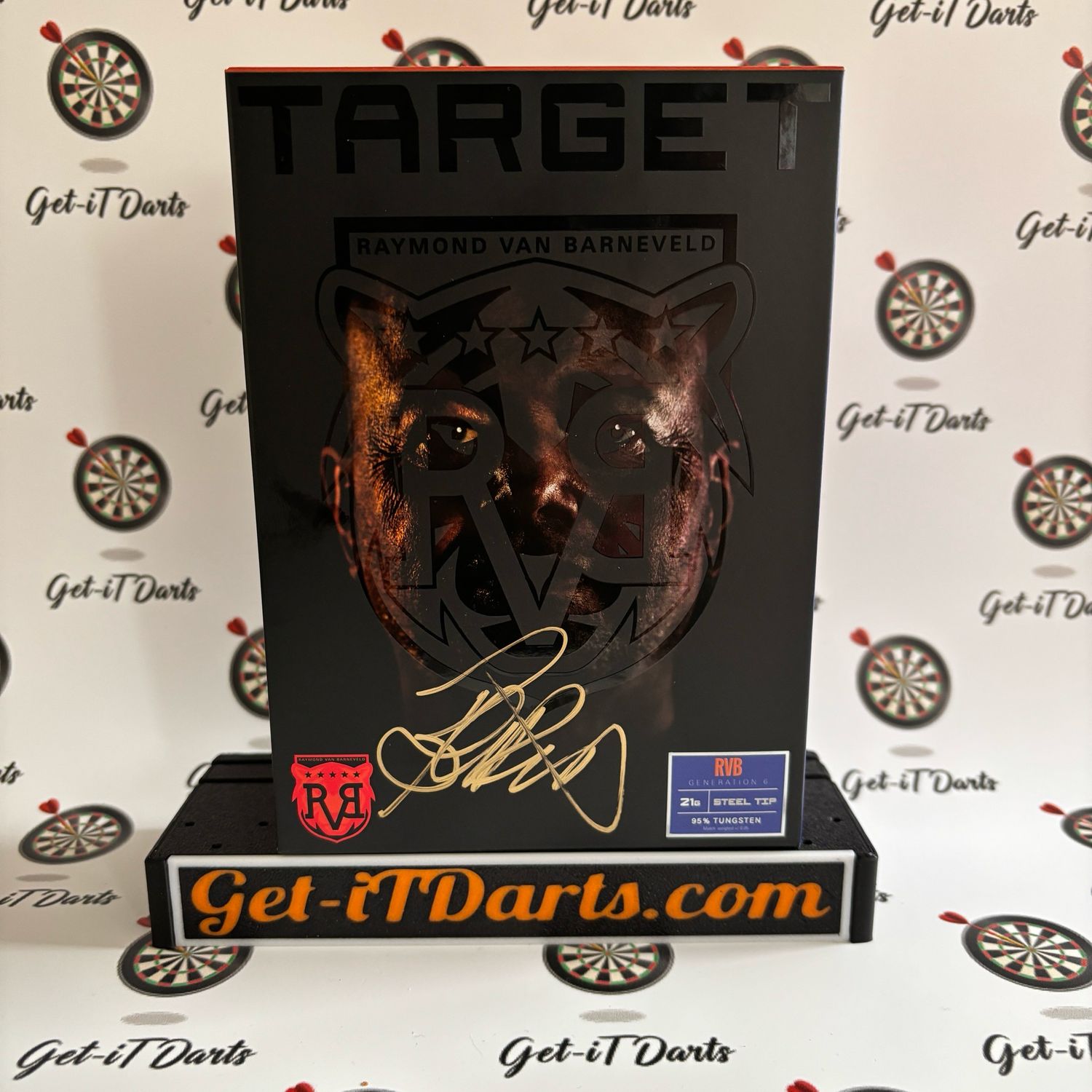 Raymond van Barneveld, empty target gen6 box (no darts!) Signed 