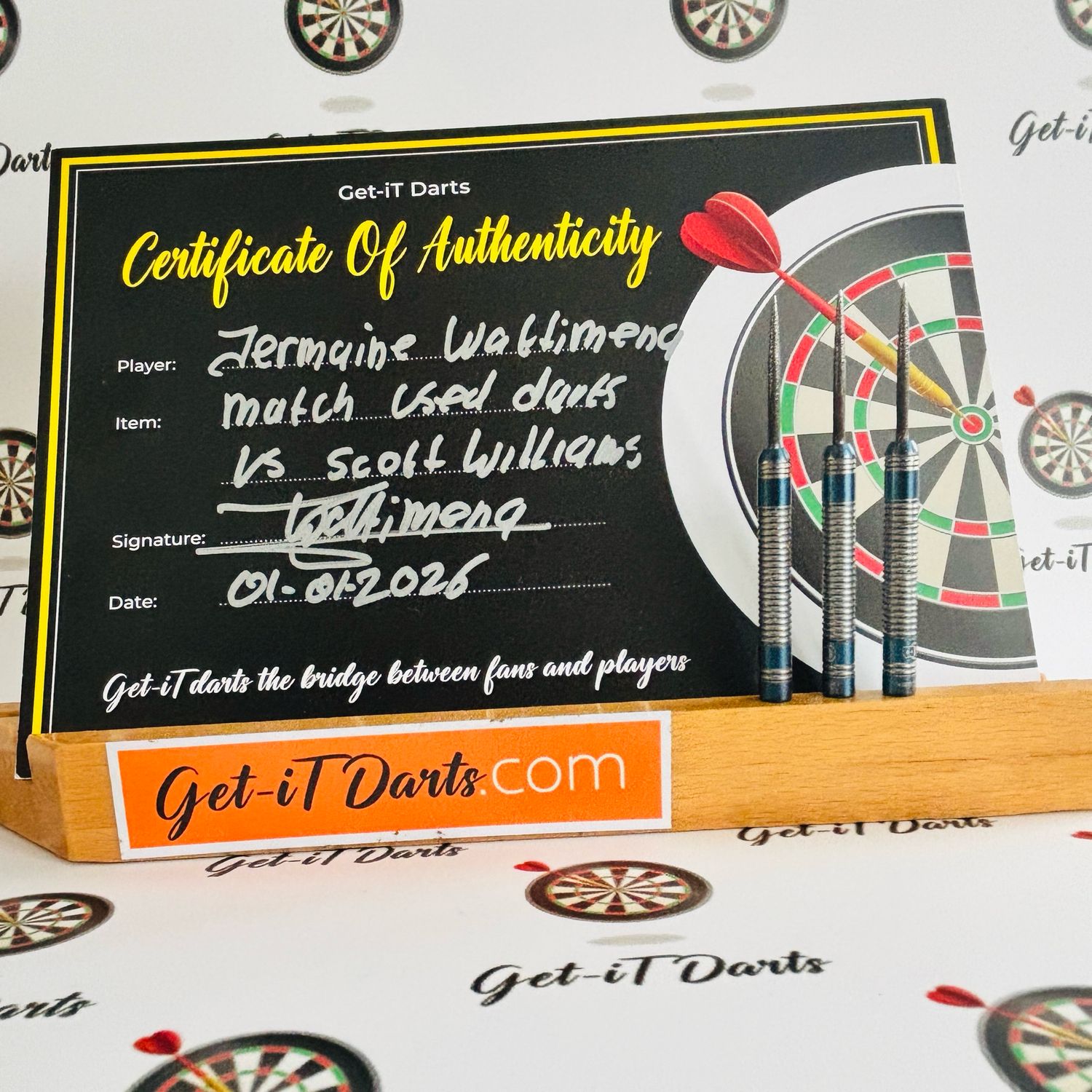 Jermaine Wattimena, Match used darts, vs Scott Williams