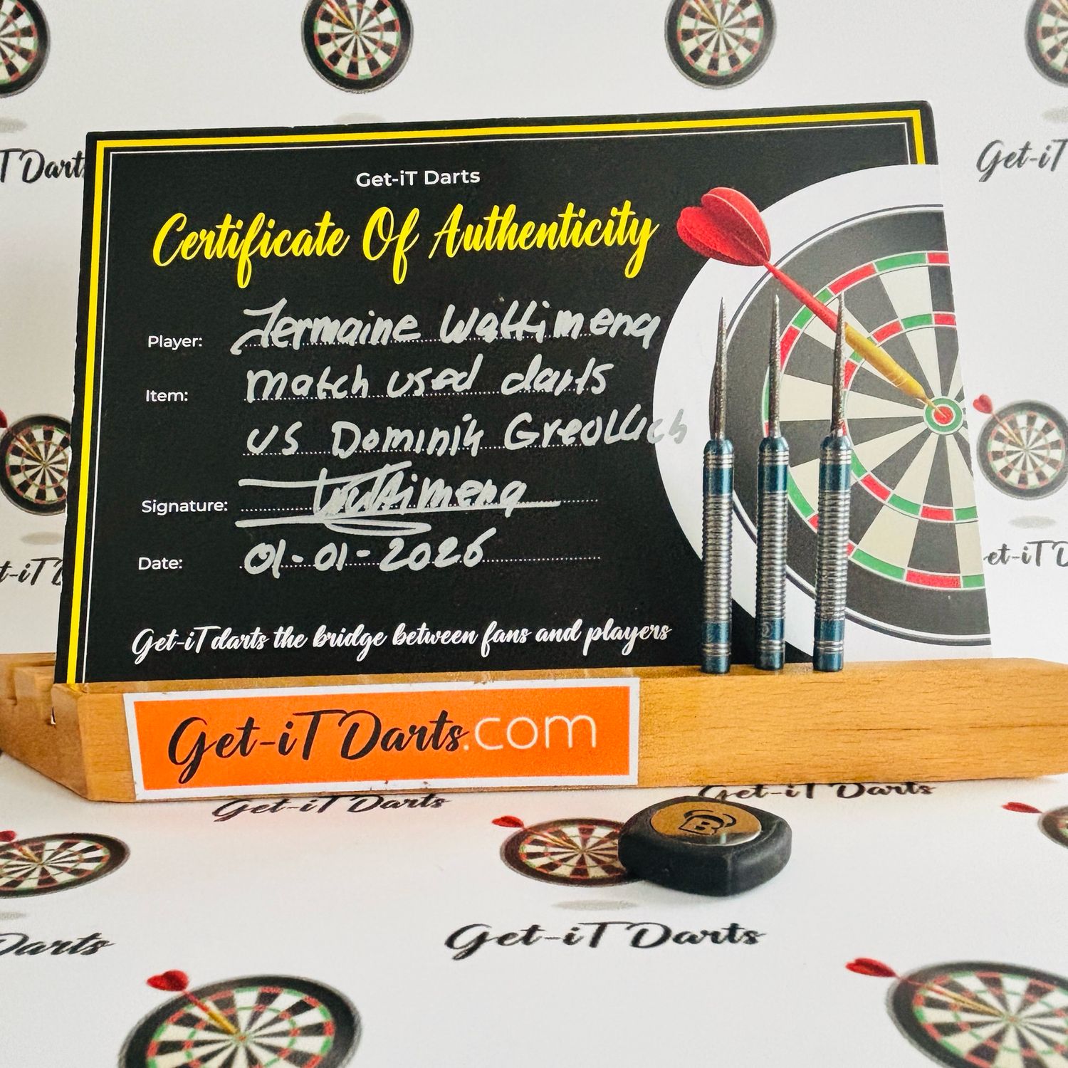 Jermaine Wattimena, Match used darts, vs Dominic Greollich