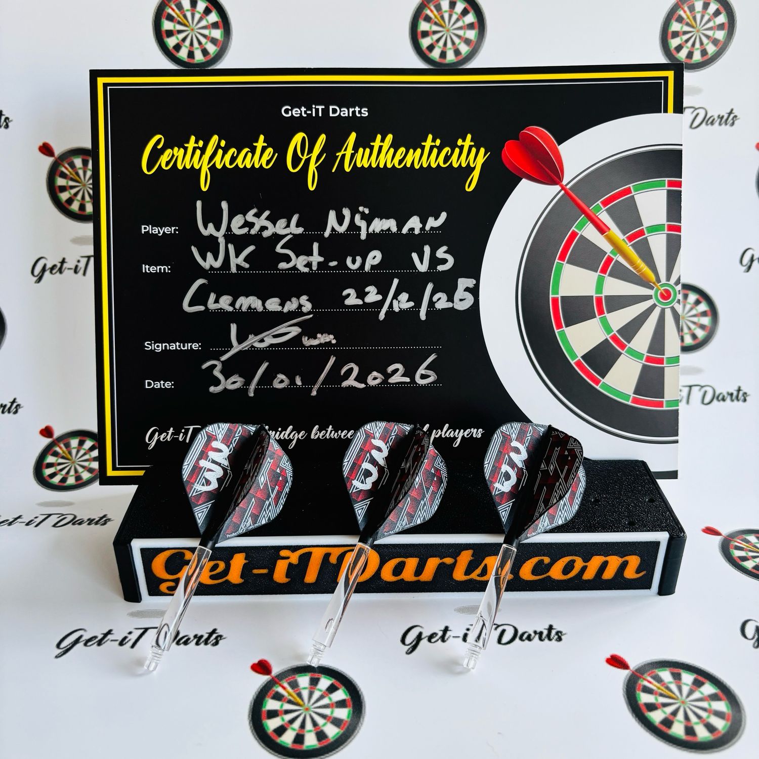 Wessel Nijman, match used Setup vs Clemens, World Championships 2026