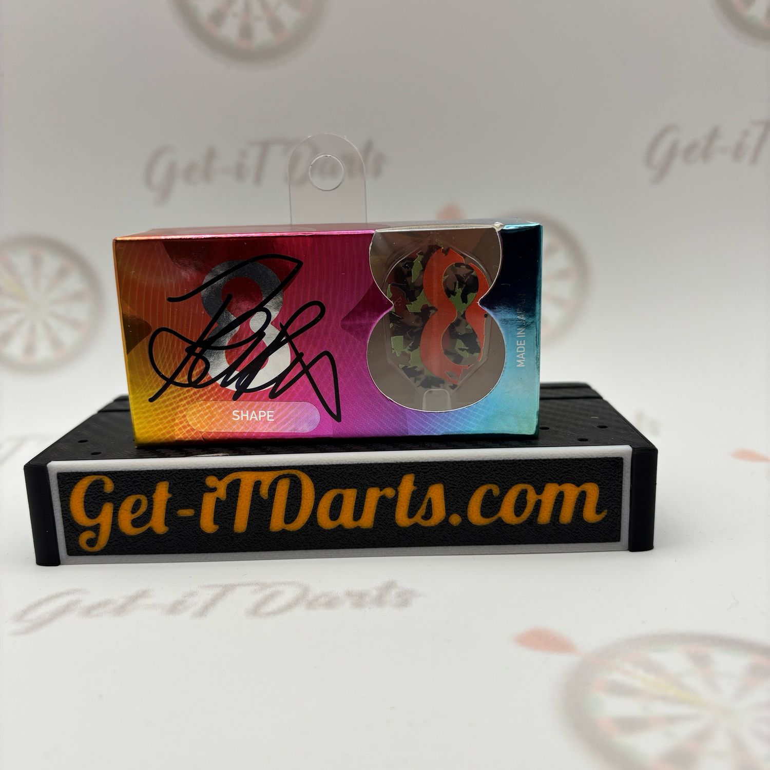 Target 8flights Army RvB Signed By Raymond van Barneveld size shape