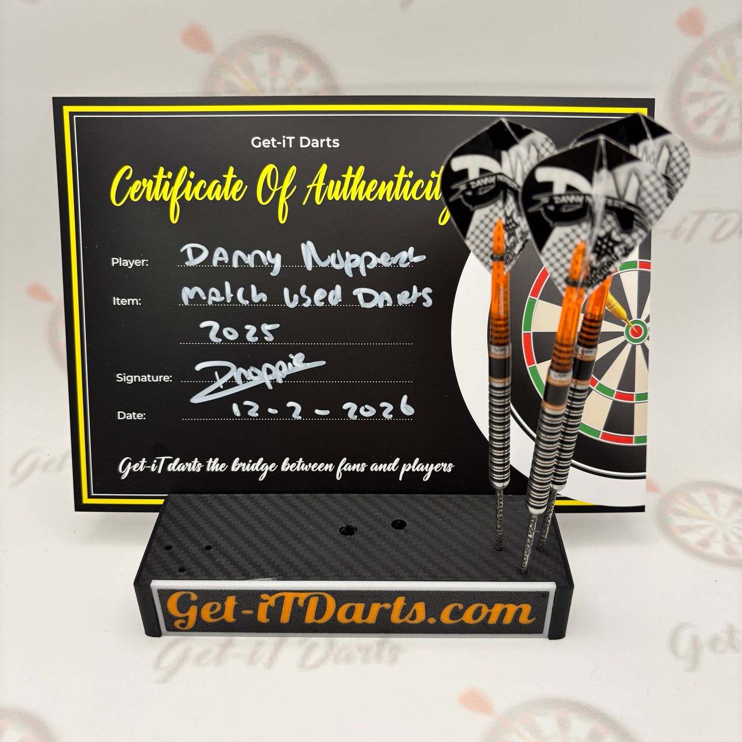 Danny Noppert, match used darts season 2025 Danny Noppert, match used darts season 2025