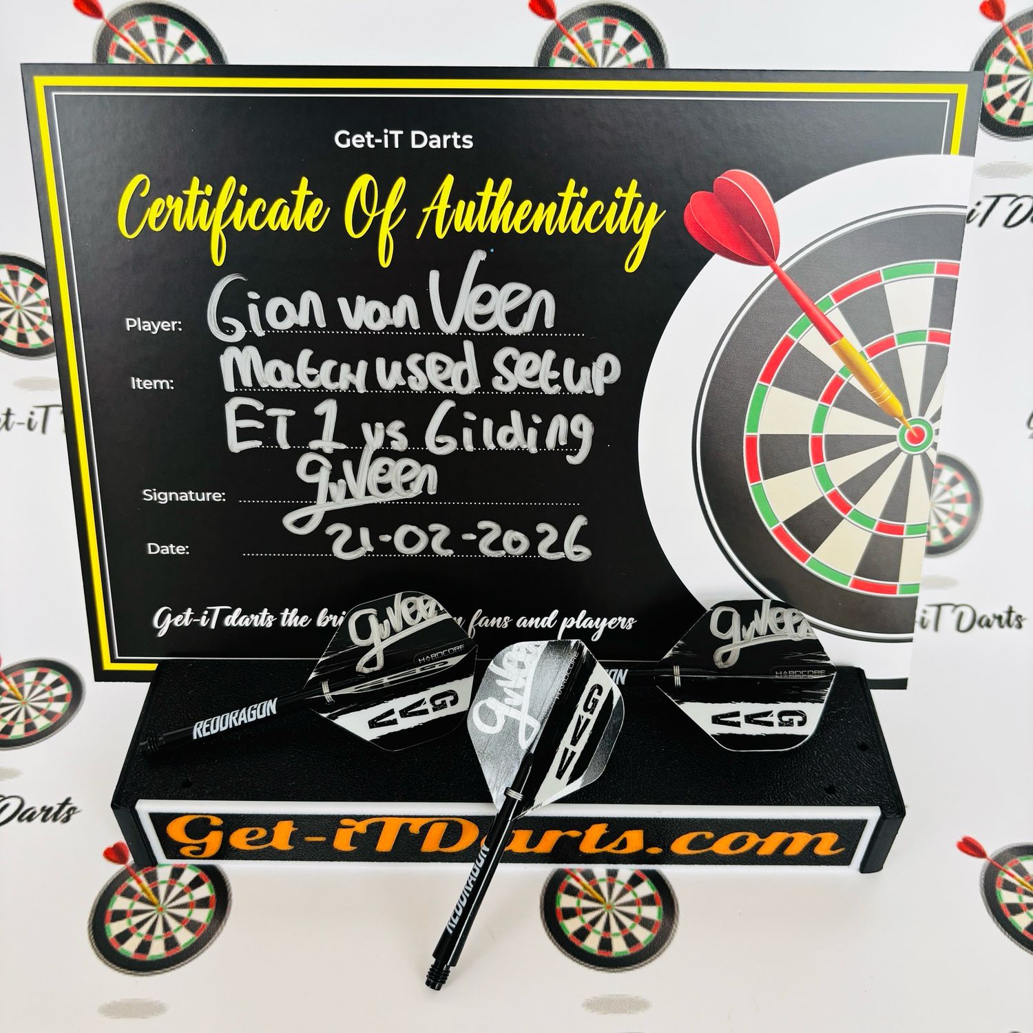 Gian van Veen, match used Setup, ET 1 vs Gilding