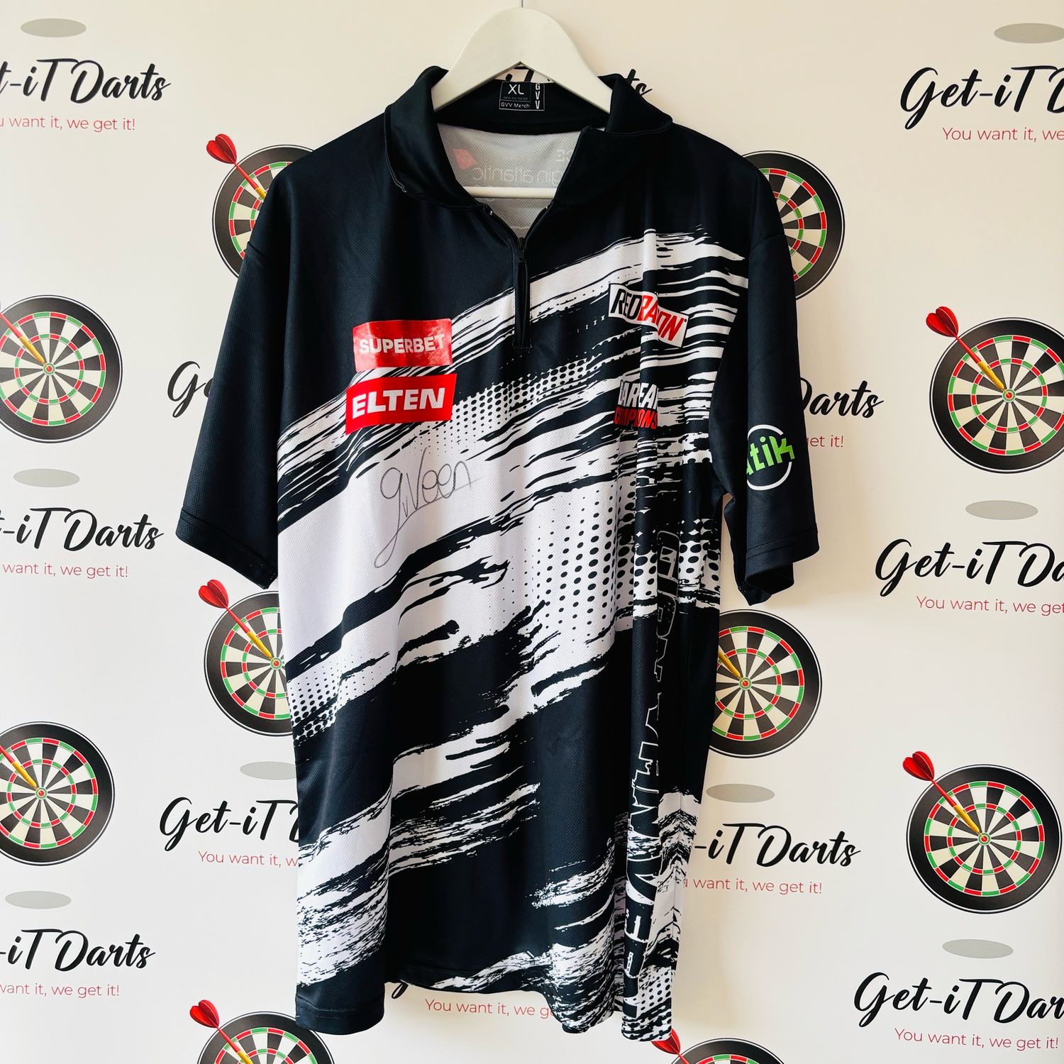 Gian van Veen, match used Shirt, ET1, QF, SF & Final