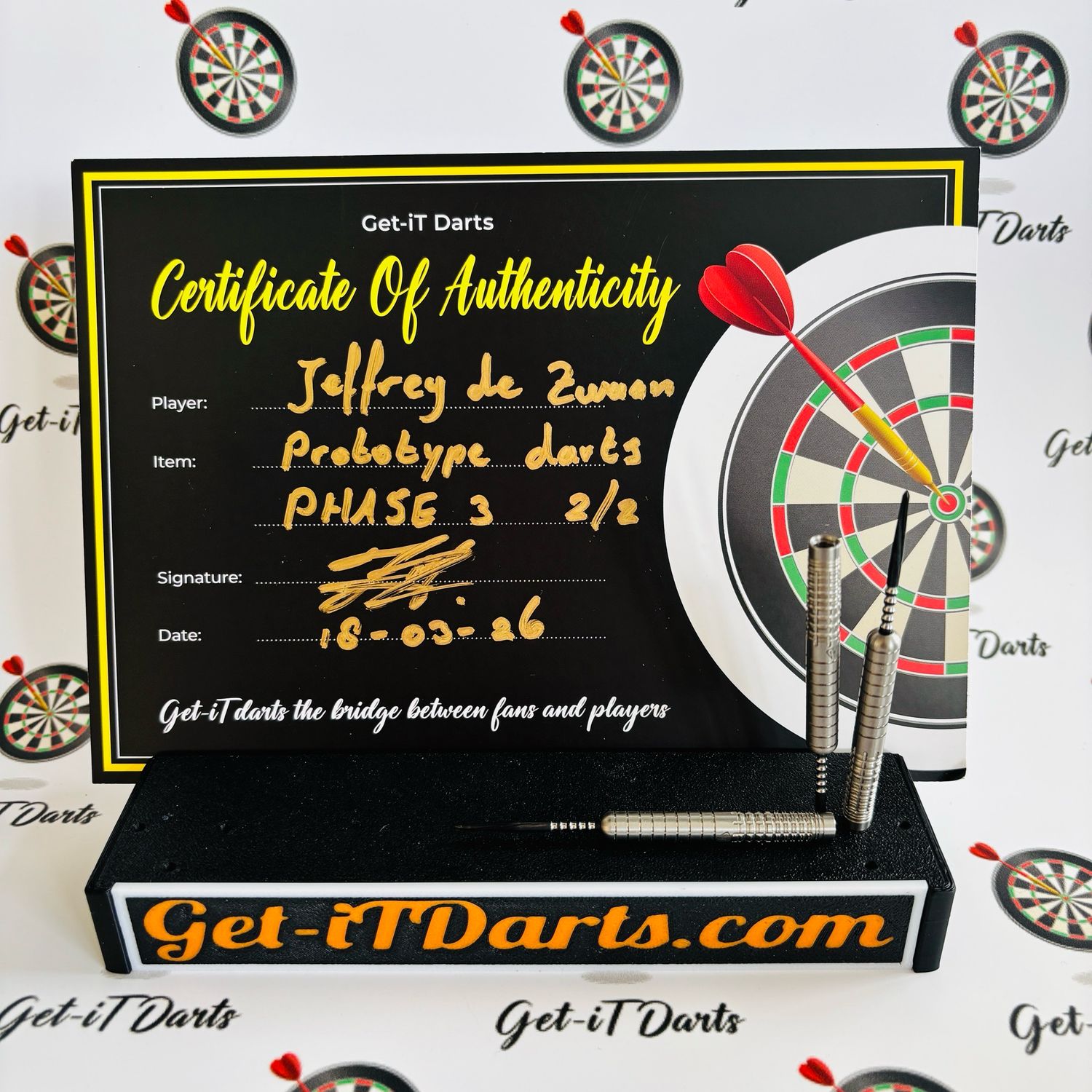 Jeffrey de Zwaan, Prototype darts Unicorn 2/2