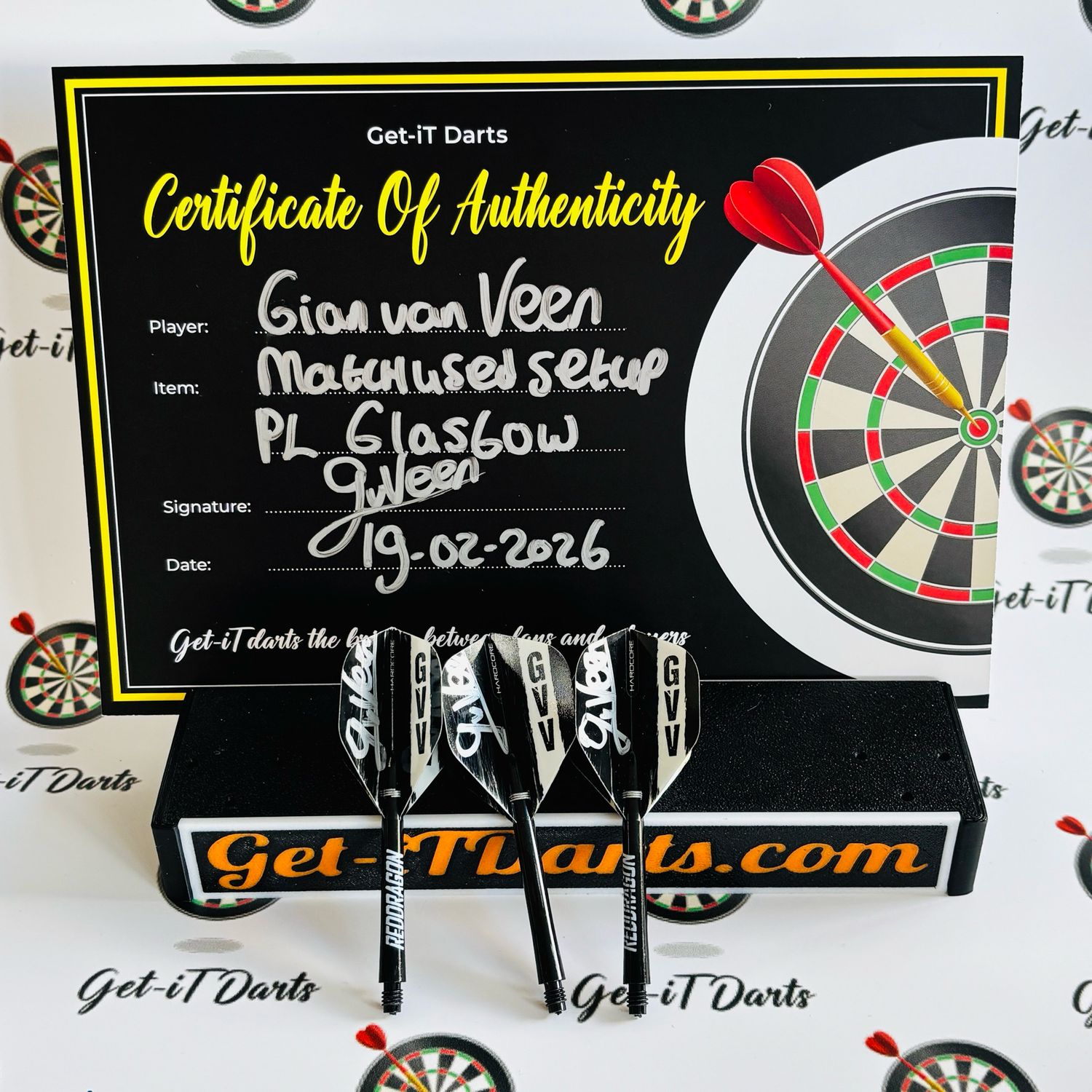 Gian Van Veen, Premier League, match used setup. Glasgow