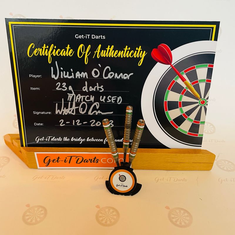 Match Used darts William O’Connor 