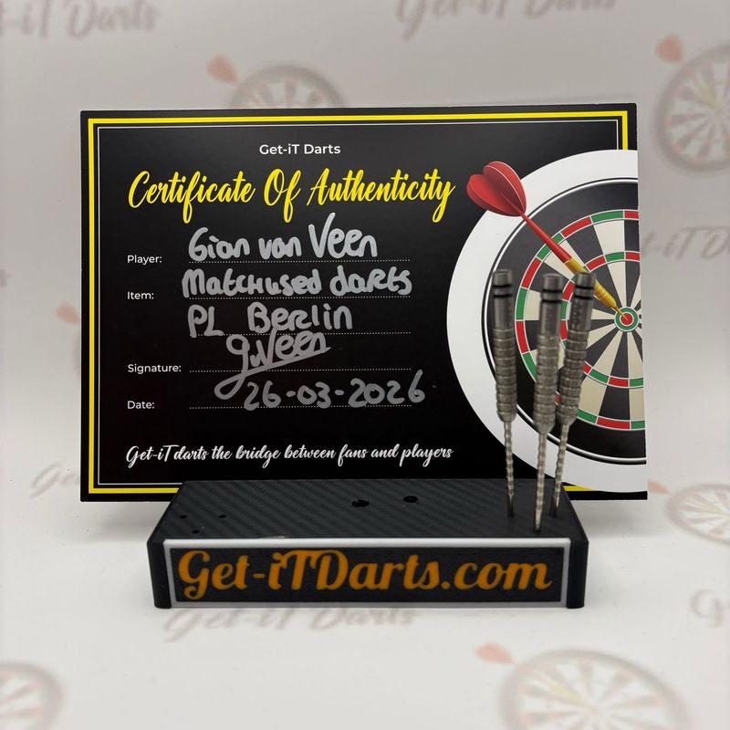 Gian van Veen, Premier League Berlin, Match used darts