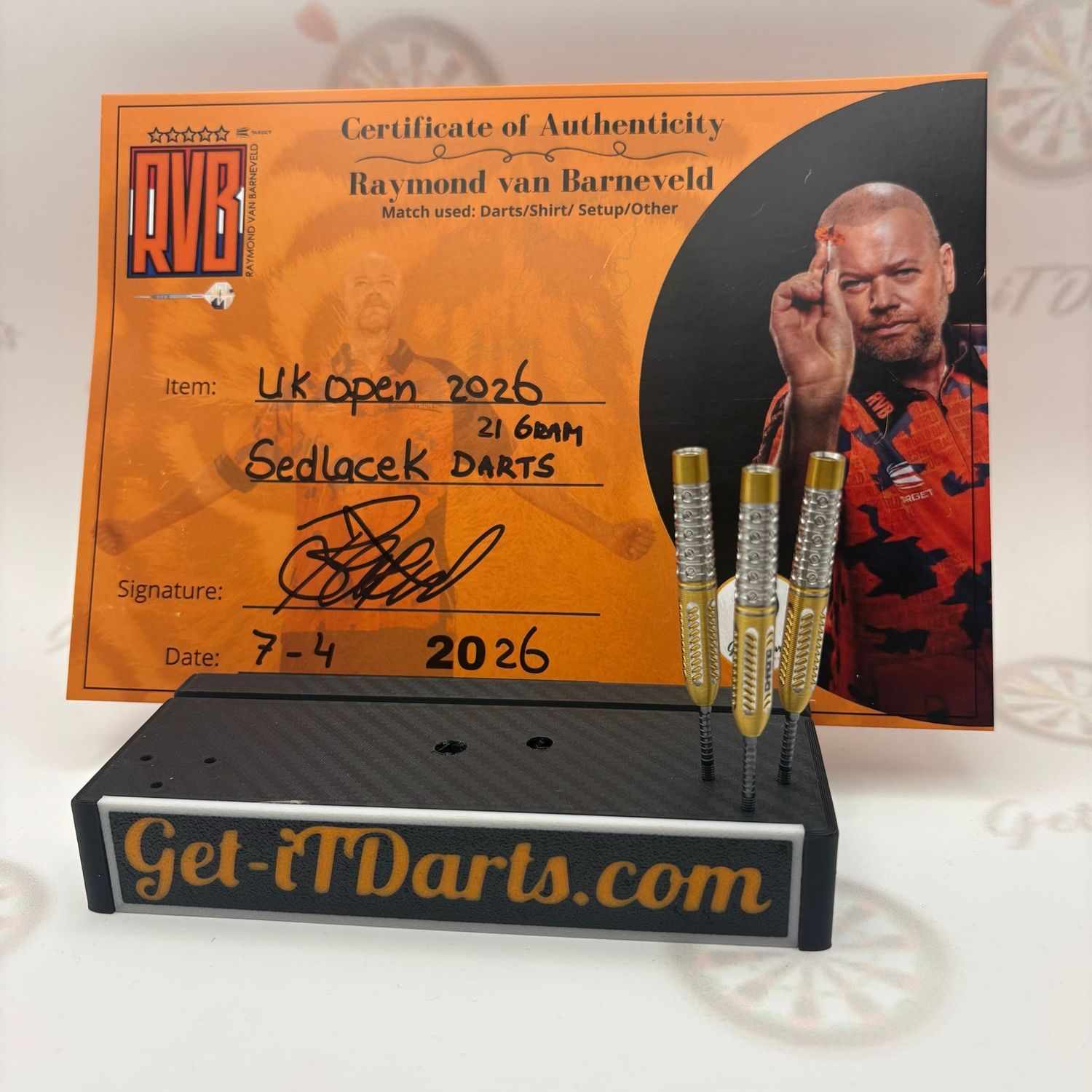 Raymond Van Barneveld, match used darts UK Open 2026