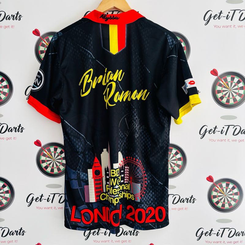 Brian Raman Match Worn Shirt 2020 BDO WC
