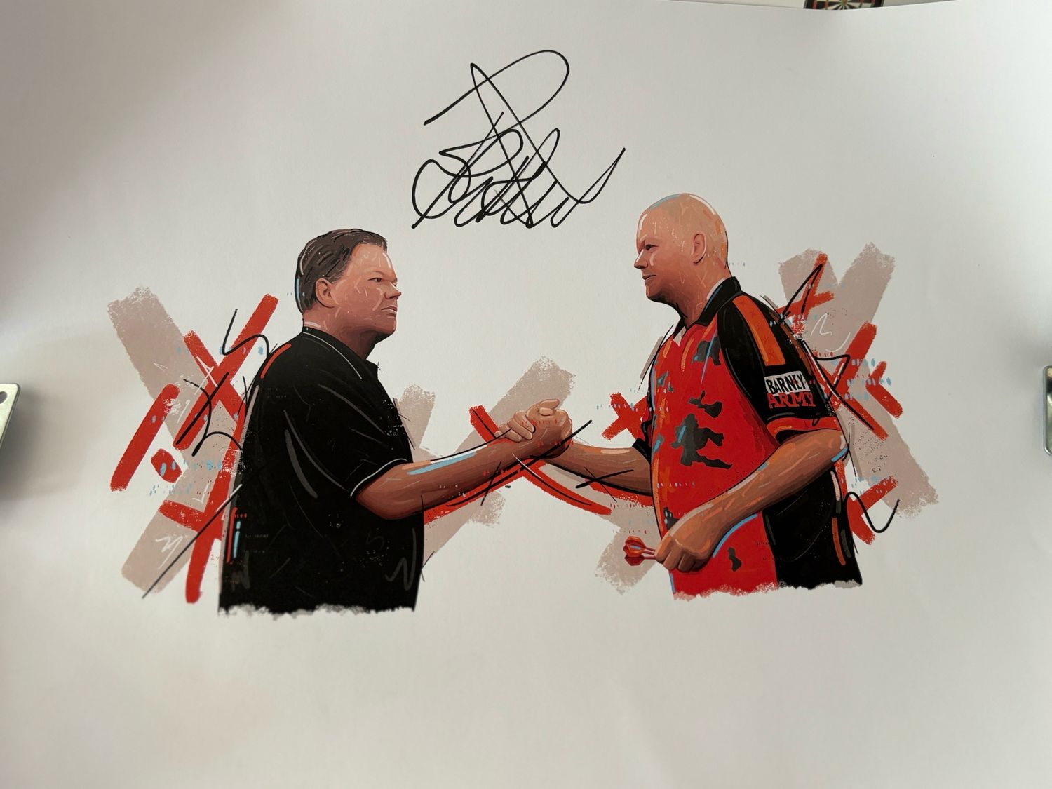 Raymond Van Barneveld schets, D’artist Raymond Van Barneveld schets, D’artist