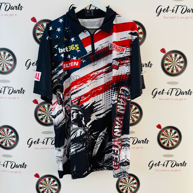 Gian van Veen, match used shirt, USA Masters vs Krueger