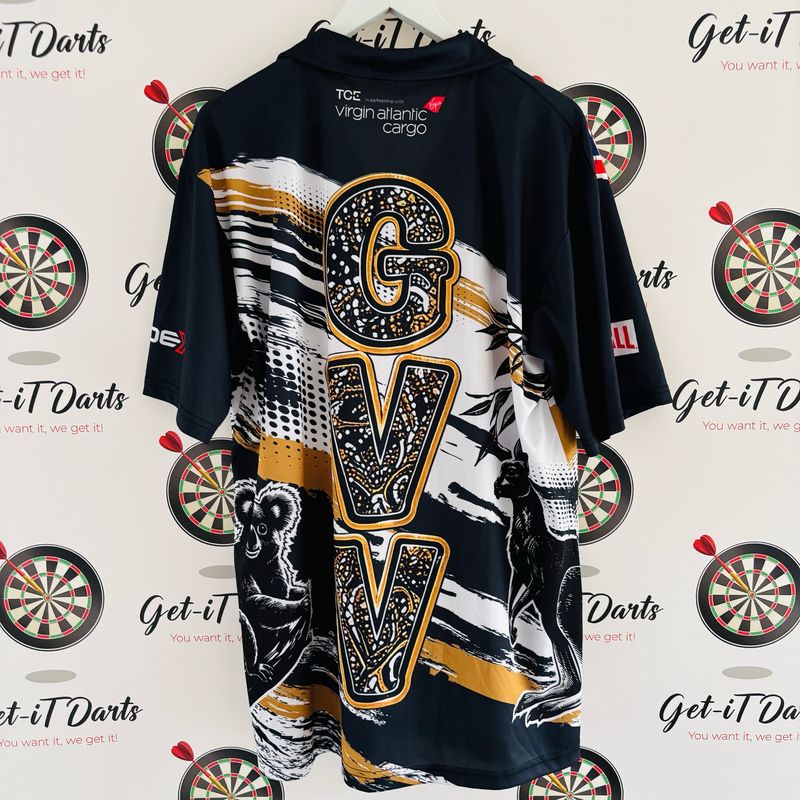 Gian Van Veen, match worn shirt, Australian darts Masters vs Smith