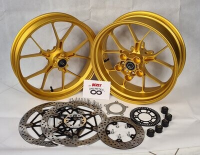 Aprilia Schmiedefelgen "Gold" Komplett-Set