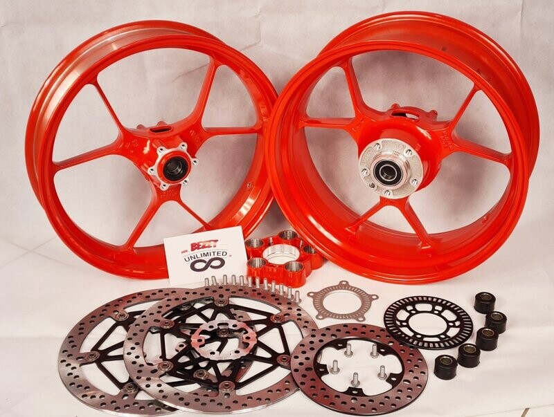 Aprilia Standard Gußfelgen Komplett-Set Aprilia Standard Gußfelgen Komplett-Set