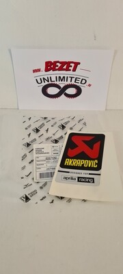 Akrapovic Auspuff Aufkleber