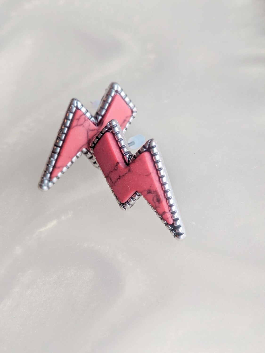 Rowan Red Lightning Bolt Earrings