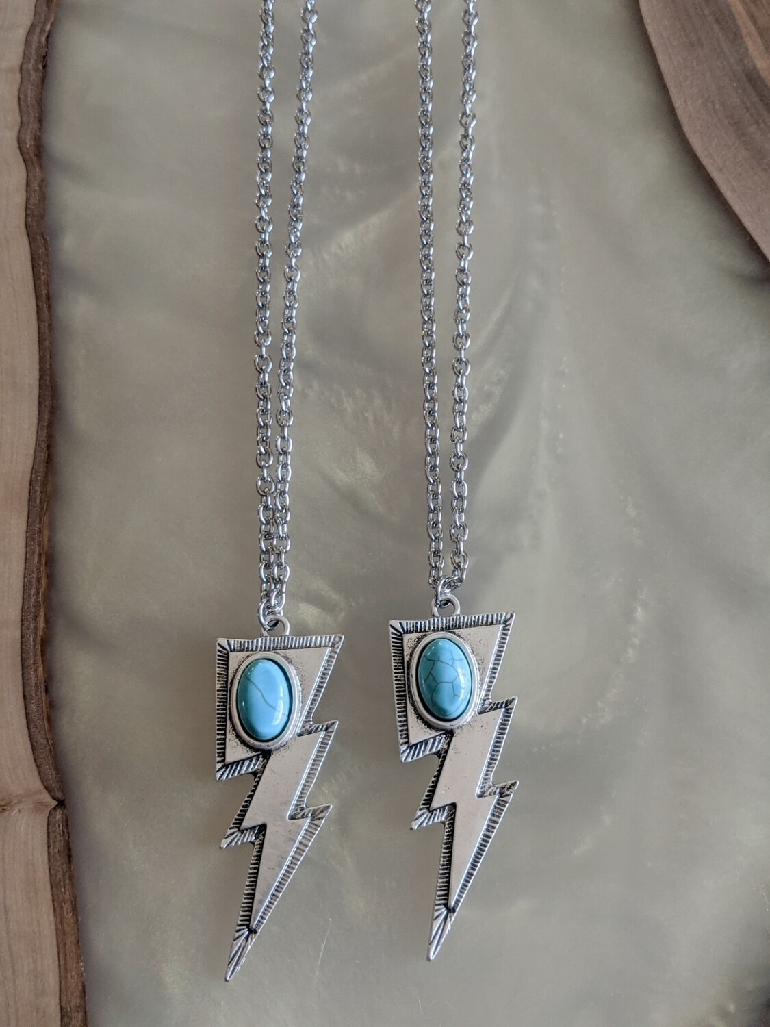 Blue Lightning Necklace