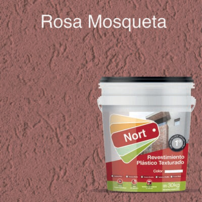 3. Revestimiento Plástico Texturado - Color: Rosa Mosqueta - Llana o Rodillo - Textura: fina - media - gruesa