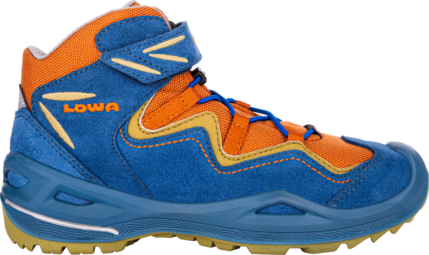 Услуга доставки LOWA ROBIN EVO GTX QC, Цвет: BLAU/ORANGE, Ширина: standard, Размер: 25 EU