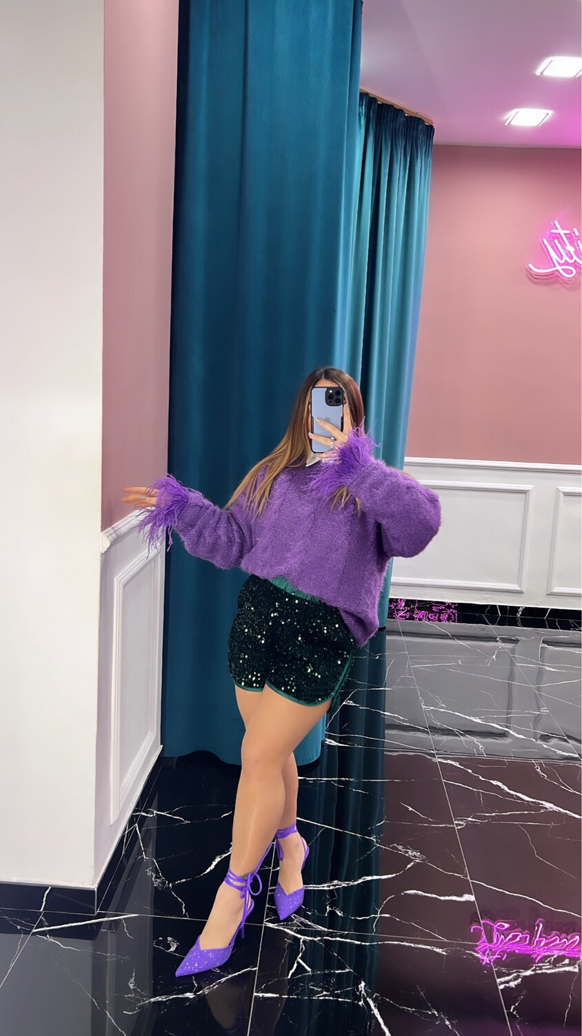 Pantaloncino paillettes