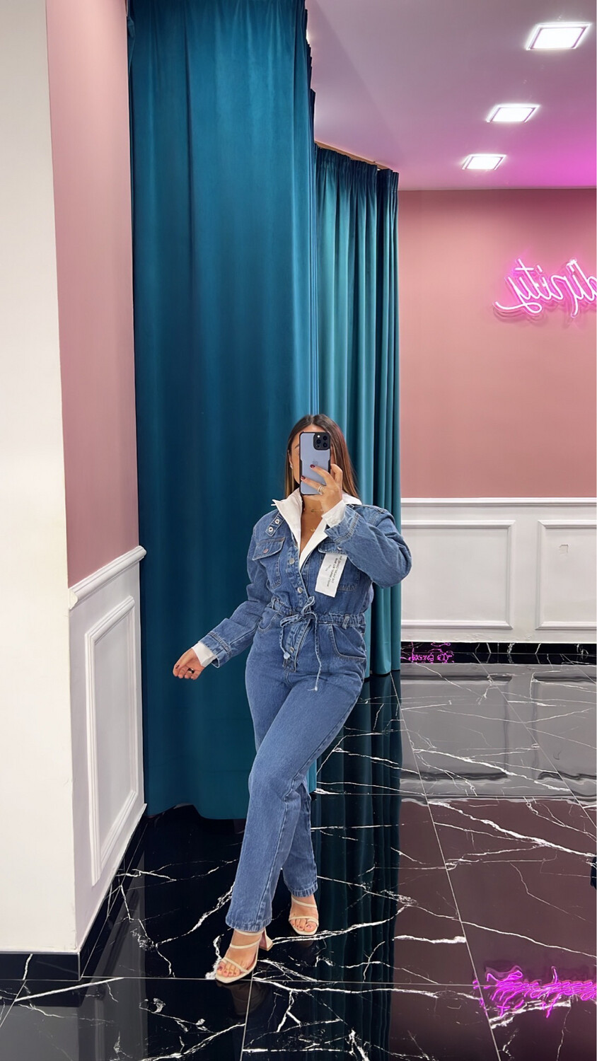 Tuta intera in denim