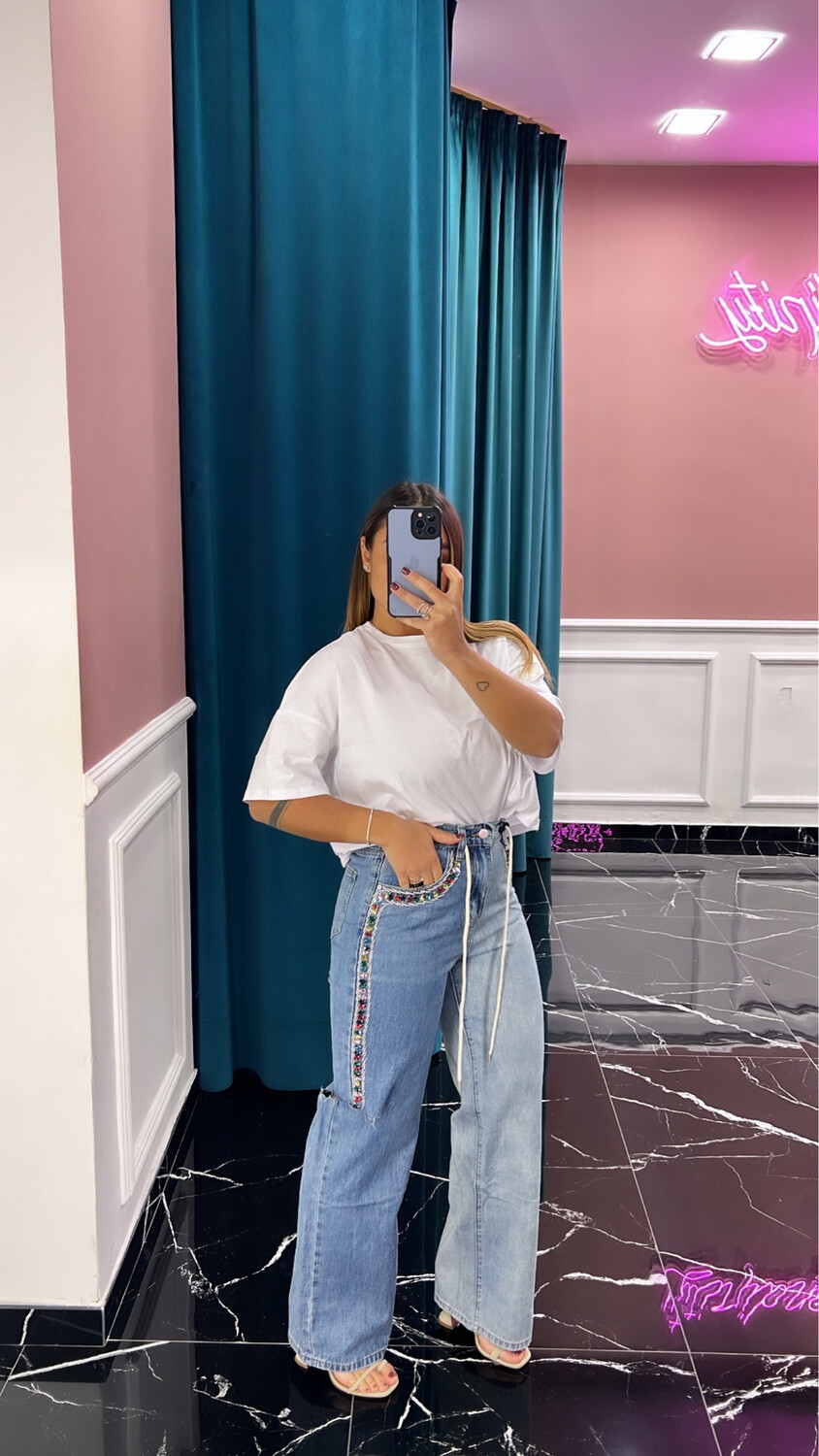 Denim pietra multicolor