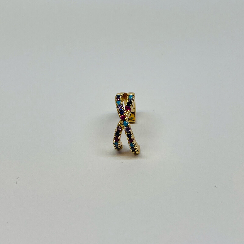 EarCuff incrocio multicolor