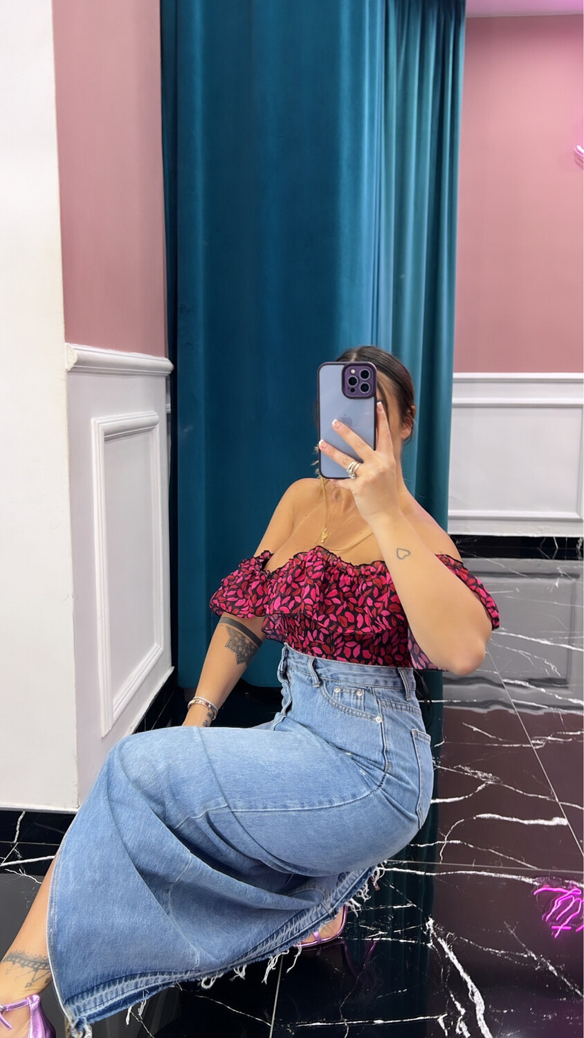 Skirt Long Denim