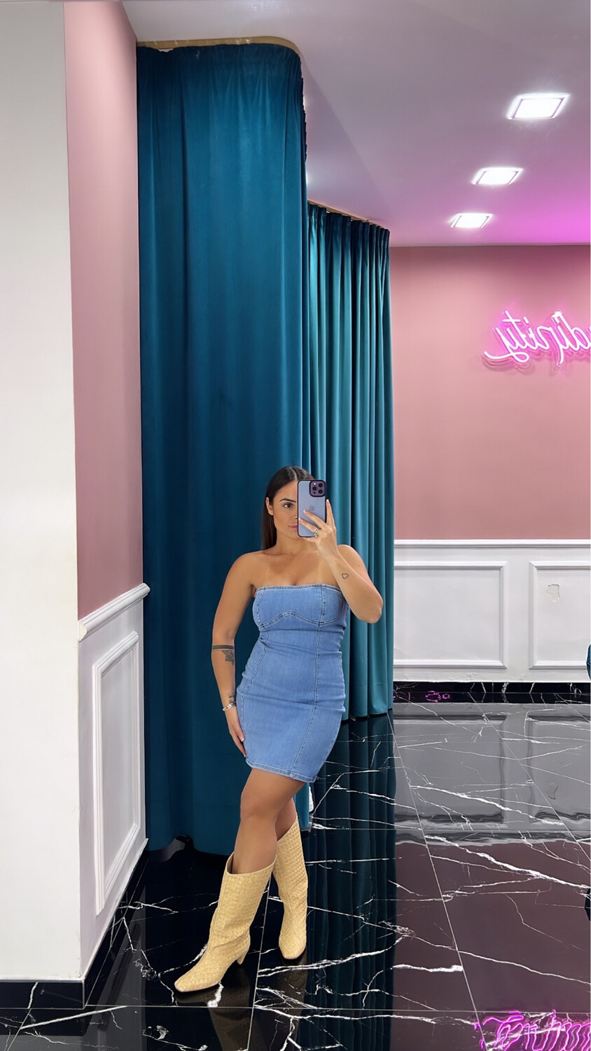 Mini Dress Denim