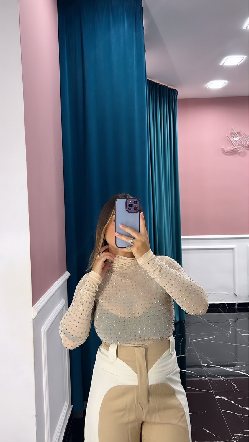 Maglia con strass