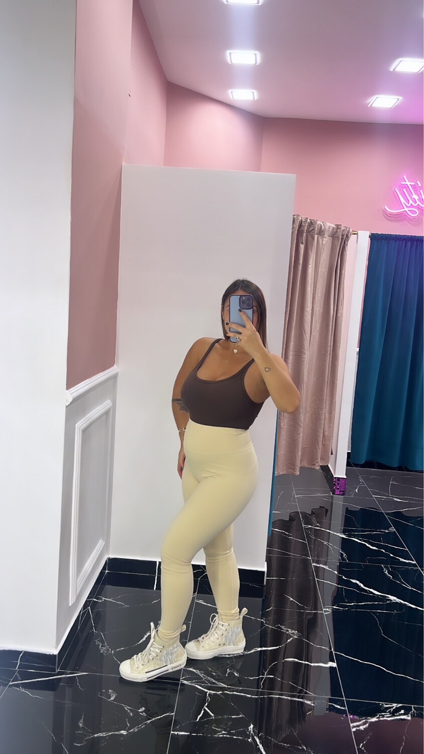 Leggins modellante panna