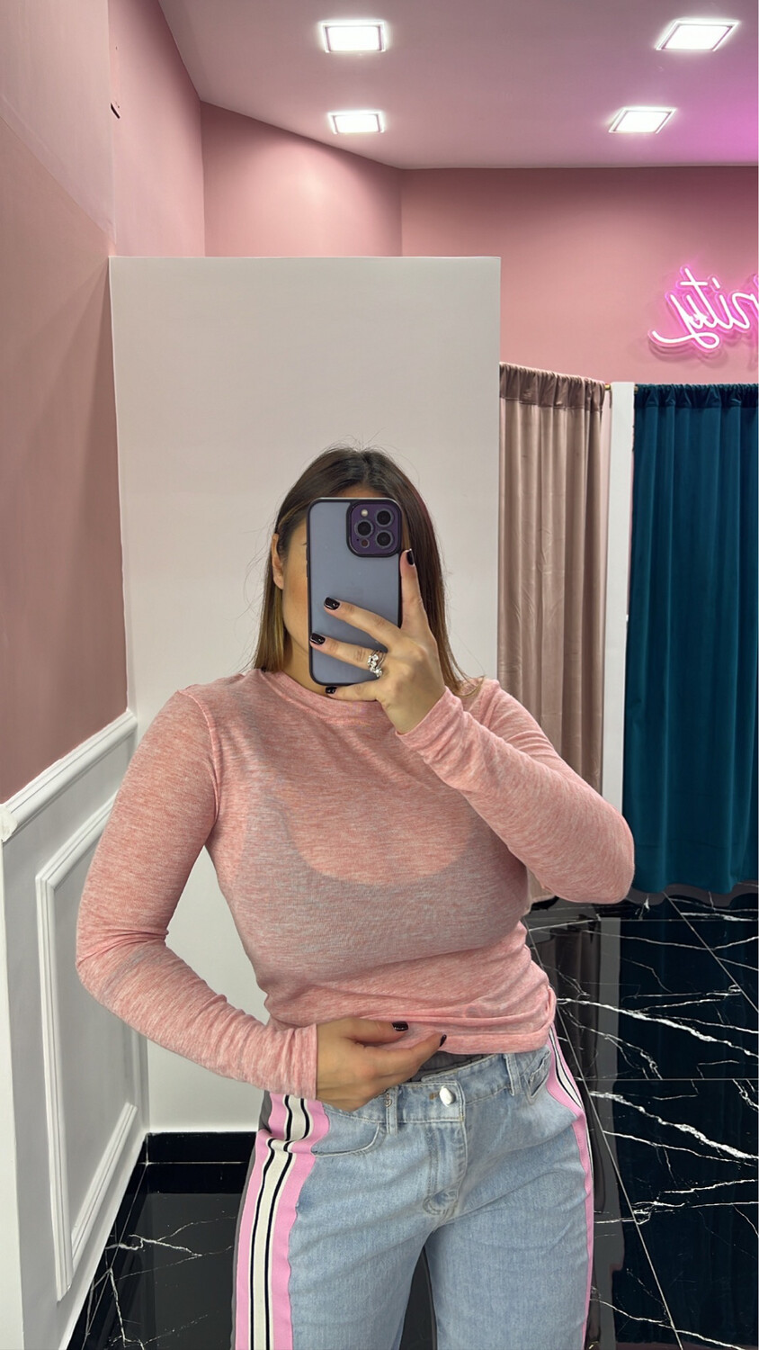 Maglia Girocollo Pink