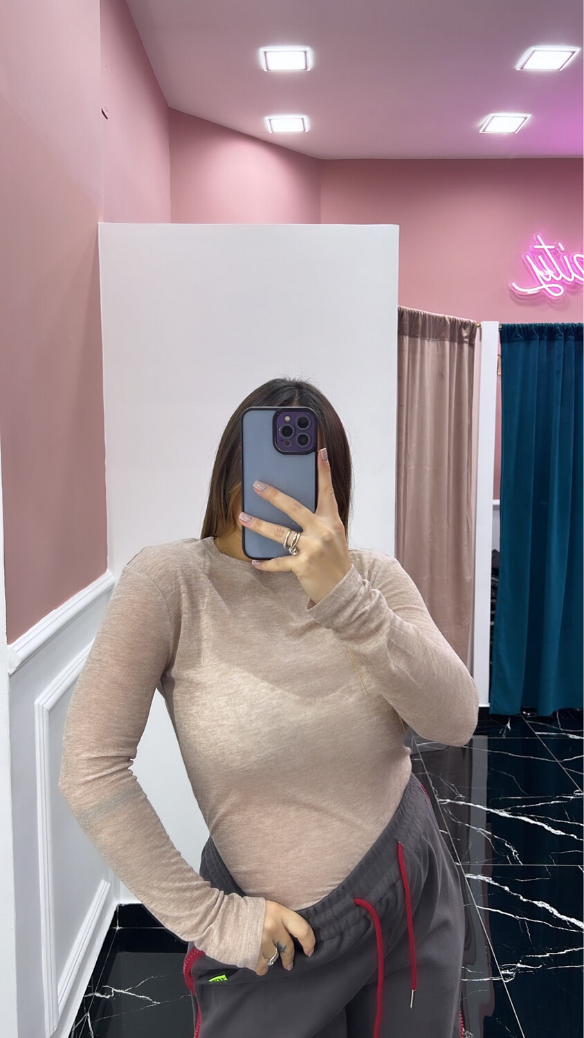 Maglia in trasparenza