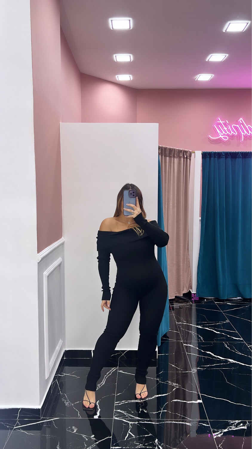 Jumpsuit scollo a barca
