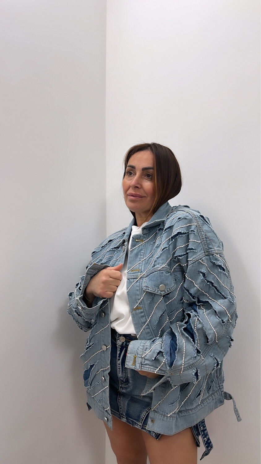 Giacca Denim Over