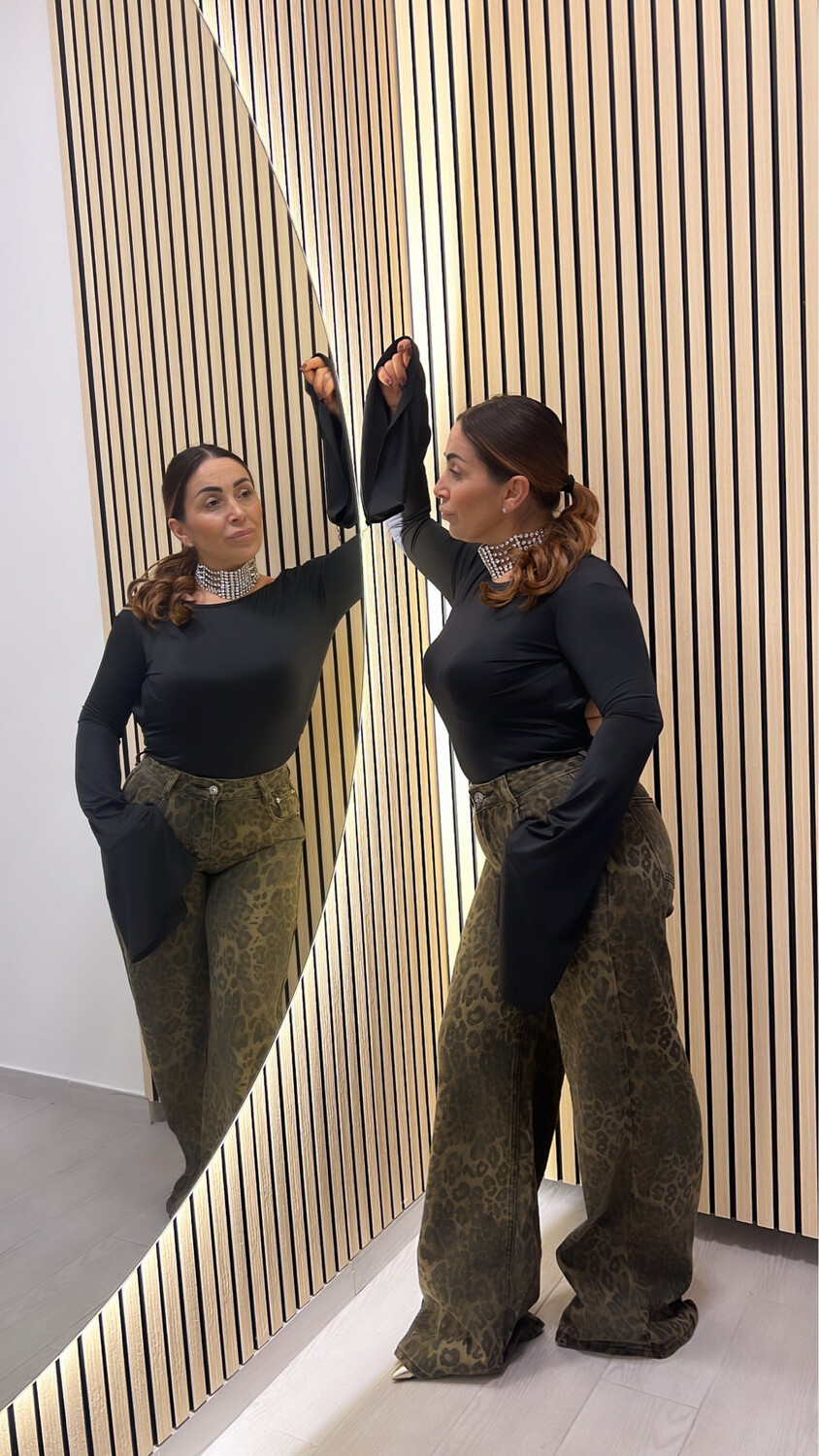 Denim Leopardo