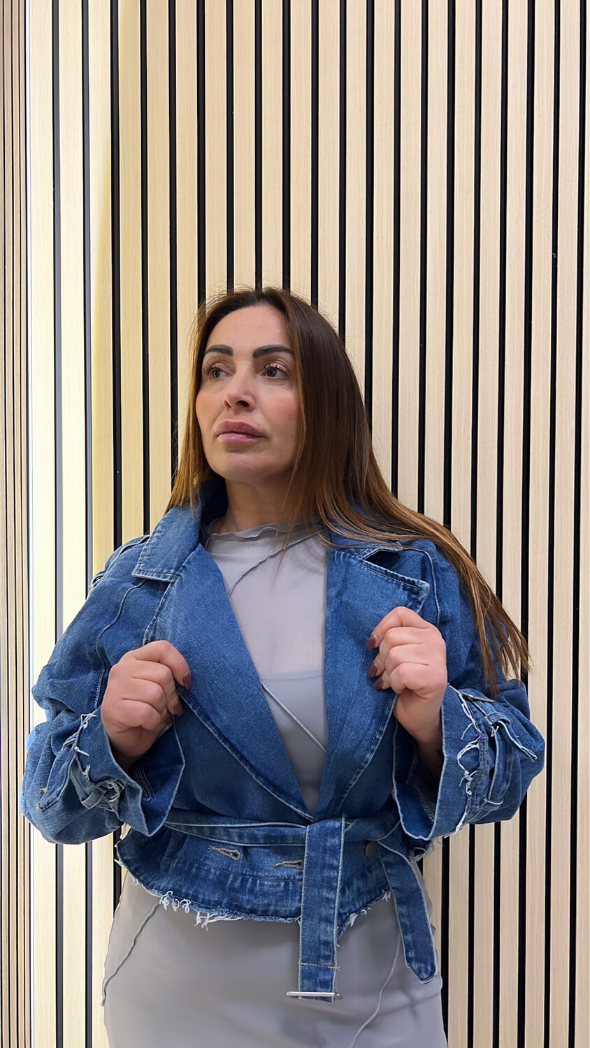 Trench in denim