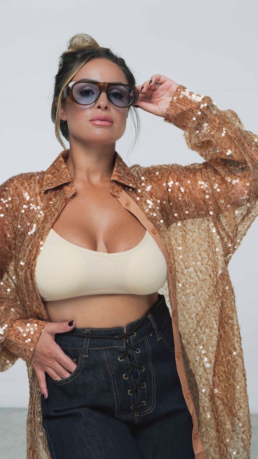 Camicia pailettes