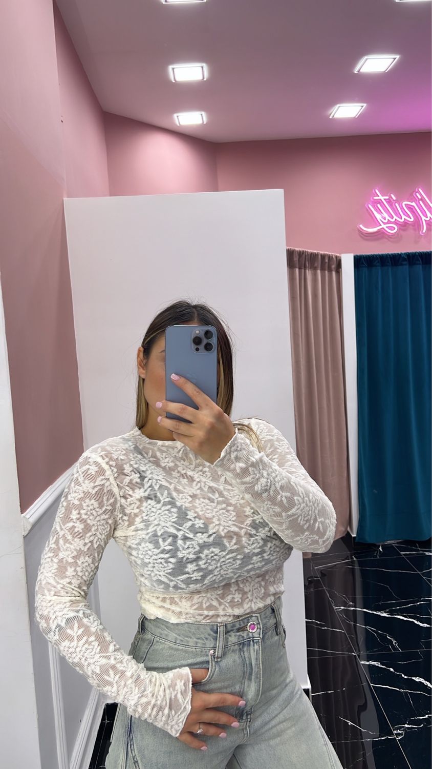 Maglia Elodie in trasparenza