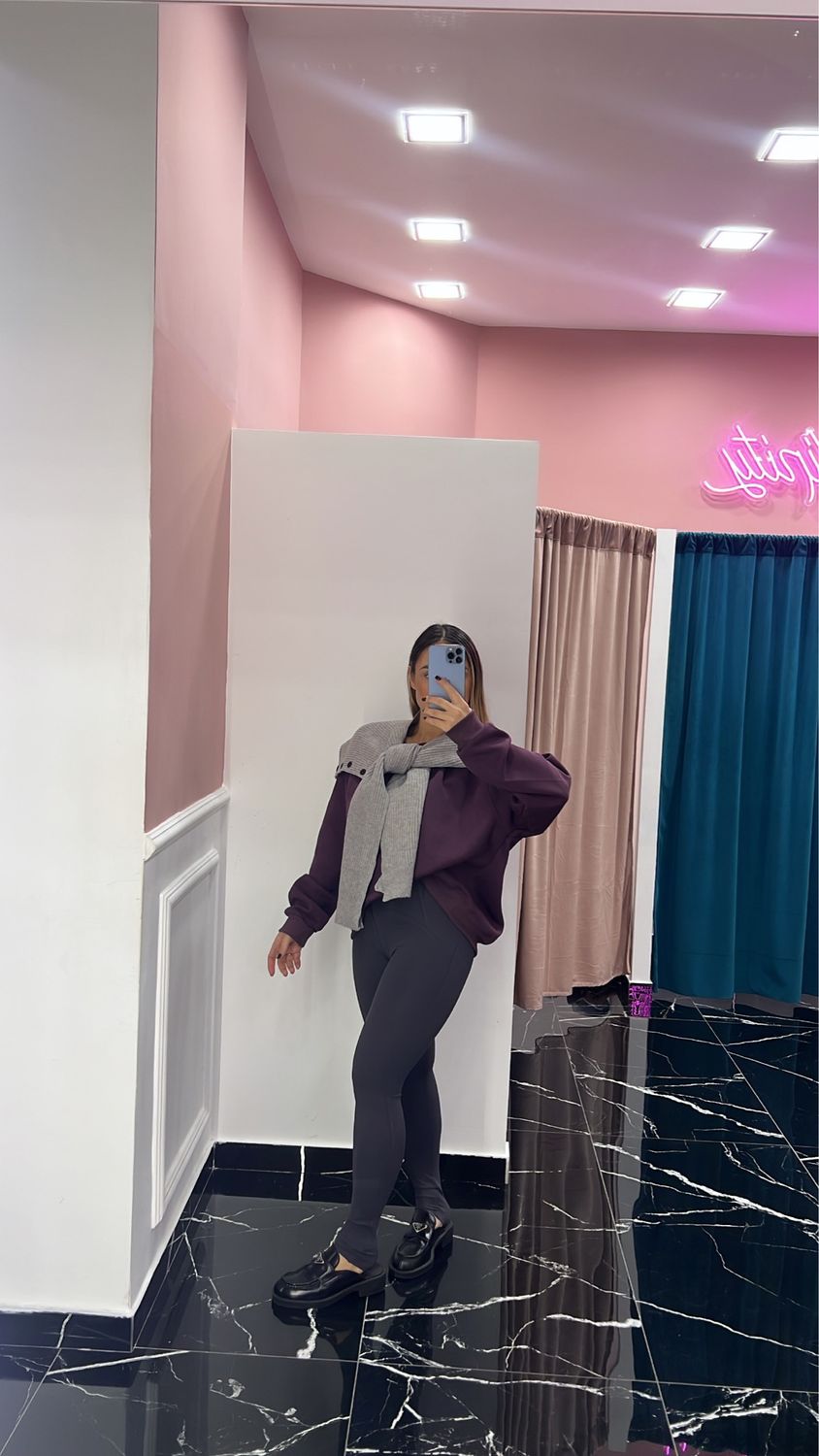 Leggins contenitivo grigio