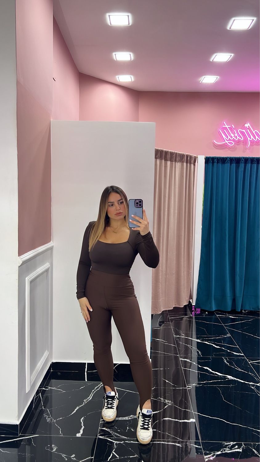 Leggins ghette marrone